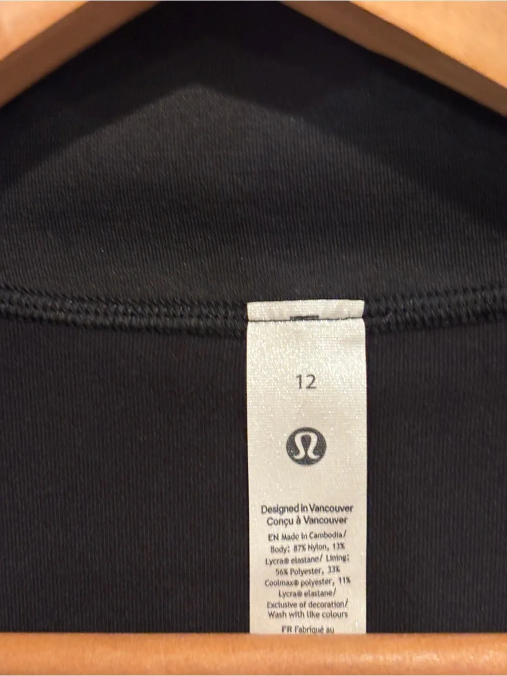 Lululemon Define Black Utility Zip-Up Jacket Customized “Tulane” Green Wave